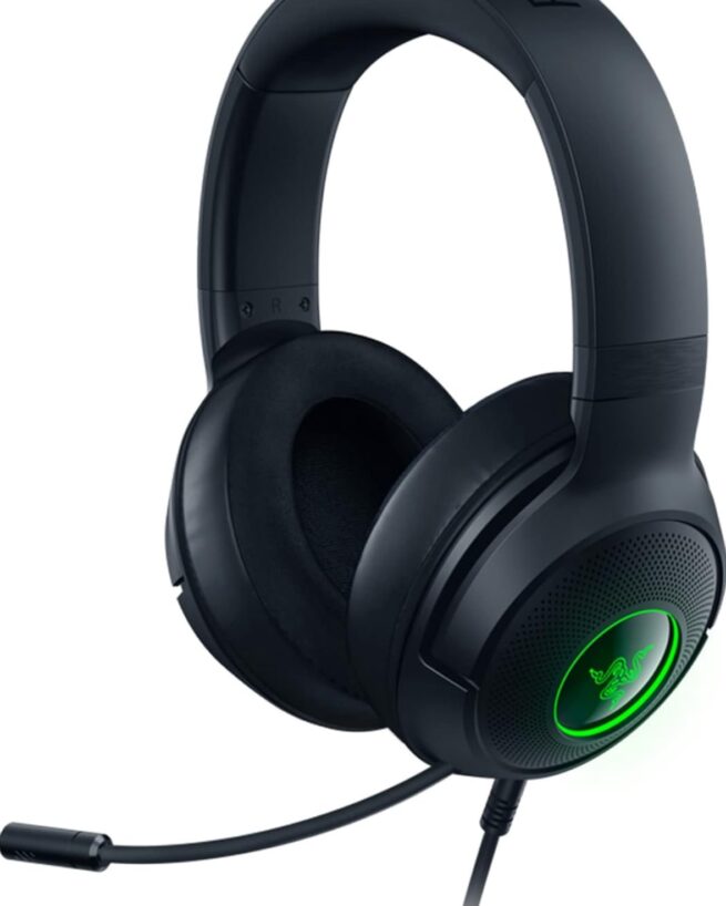 Razer Kraken V3 X - Ultra Light Comfort Triforce 40mm Drivers -7.1 ...