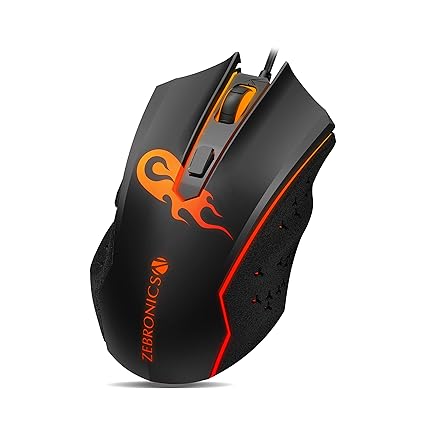 ZEBRONICS Zeb-Clash - Premium USB Gaming Mouse