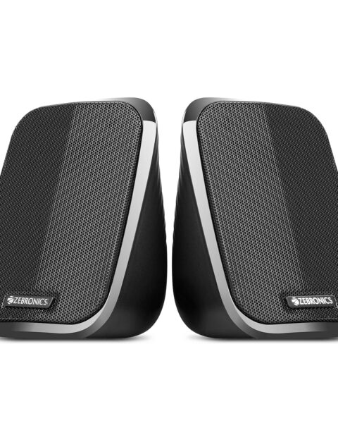 ZEBRONICS Zeb-Fame 5watts 2.0 Multi Media Speakers with AUX, USB and Volume Control (Black)